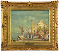 Eugenio BONIVENTO - 'ZENO' (1880-1956) - Venezia - Olio su tela