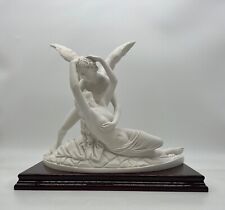 Scultura "Amore e Psiche" del Canova cm 40 in polvere di alabastro Made in Italy
