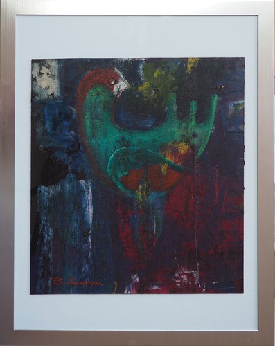 Pittura folk uccello - folk, di