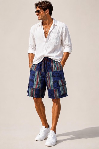 Pantaloncini cargo uomo
