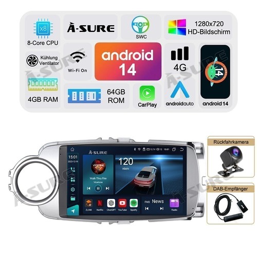 Autoradio dab android - dab, 9"