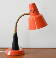 MidCentury Orange Table Lamp