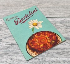 RICETTARIO BERTOLINI OMAGGIO VINTAGE 1958 LIEVITO MARIA ROSA RICETTE DOLCI