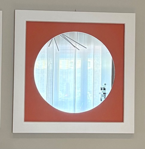 Specchio rotondo con cornice