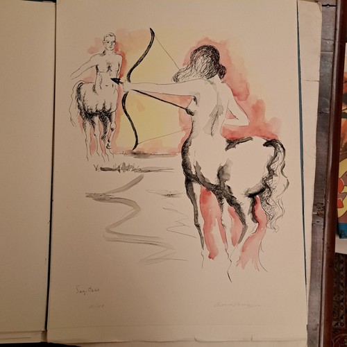 Litografia 1985 anna ceruti - litografia,