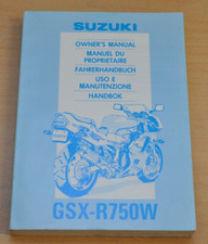 SUZUKI GSX R 750 W Handbok