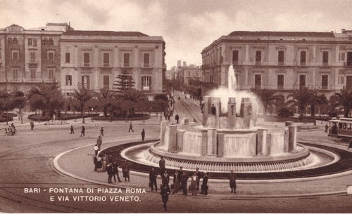Cartolina illustrata bari - cartolina,