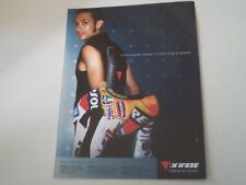 advertising Pubblicità 2003 DAINESE e VALENTINO ROSSI
