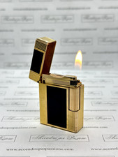 S.T.Dupont Linea 1, gold, lacca di cina black, small, simboli cinesi