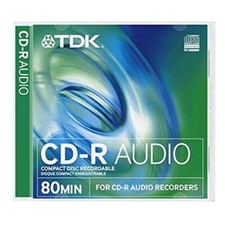 10 X TDK CD-R Audio 80 min
