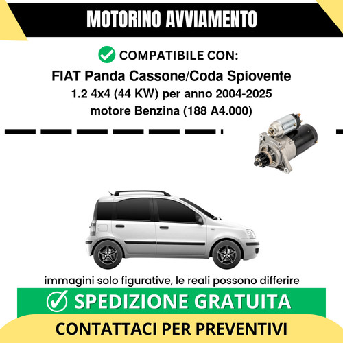 Motorino avviamento fiat - avviamento,