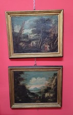 Coppia dipinti Paesaggi con