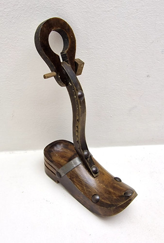 Zoccolo legno vintage fatto - in,