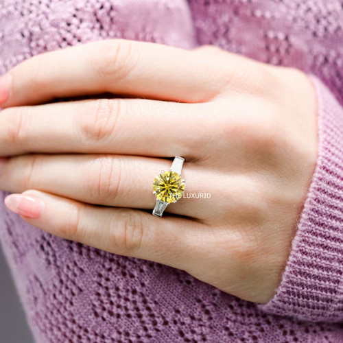 Anello con diamanti - , 1,40