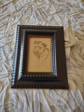 Caricatura a carboncino firmata di Carlo Bergoglio detto Carlin