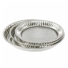 TRIS STAMPI PER CROSTATA TORTE DESSERT PASTICCINI IN LATTA 24/28/32 CM TEGLIE 00