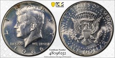 1966 Kennedy Half Dollar PCGS