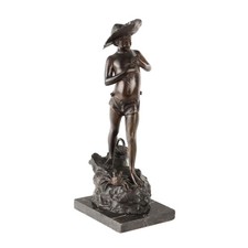 Scultura Antica Bronzo di Giovanni Varlese Italia XX Secolo