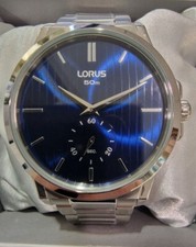 Lorus Classic RN427AX9 Orologio Uomo Acciaio Blu Navy Quadrante Blu Nuovo