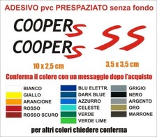 Kit adesivi mini - cooper, s
