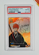 Bleach PSA 10 Ichigo Kurosaki #103 V JUMP-JULY 2023 Union Arena Jap