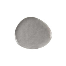 SET 6 PIATTI PIANI IN CERAMICA DA 30 CM IN COLORE GRIGIO AD EFFETTO MARMO