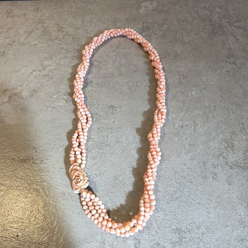 Collana corallo rosa - collana, torchon