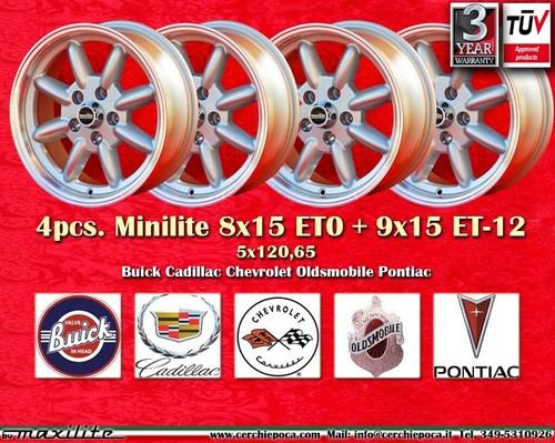 Cerchi minilite 8x15 9x15 - cerchi, +