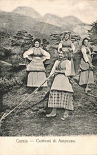 Ee549 cartolina carnia costumi - ee549, carnia,costumi
