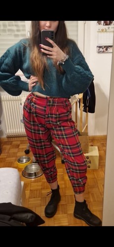 Pantalone rosso tartan - , a