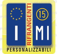 Adesivi targa europea auto - targa,