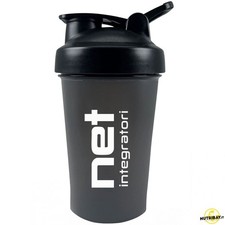 Net Integratori Shaker - 500 ml Nero Shaker per frullati proteici
