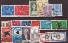 1962  ITALIA REPUBBLICA cat. Sassone usati 18 pezzi 10,65€ (Italia 1962)