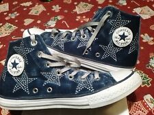 Converse da DONNA Chuck Taylor All-Star, Hi Scarpe In Velluto Blu Navy /EU 38.