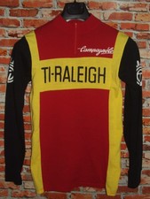 EROICA TI RALEIGH CAMP AGNOLO MAGLIA SHIRT BICI CICLISMO VINTAGE 70'S 50% LANA