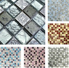 Mosaico IN Vetro Piastrella Rivestimento Muro Parete Cucina Herdspritzschutz