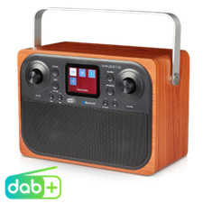 Radio Stereo DAB+ Portatile Bluetooth Display TFT Legno RT-197DAB Majestic