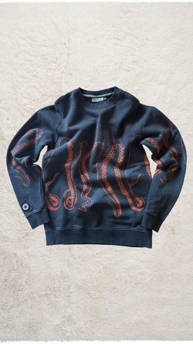 Felpa octopus nera - felpa,
