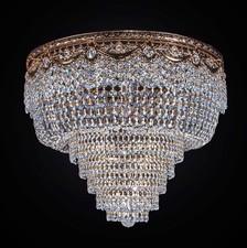 Plafoniera classica oro con