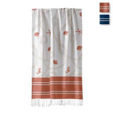 Telo mare Pareo fouta Baleari in Cotone con frange K131