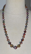 Collier de perles millefiori