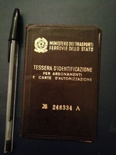 TESSERA, FERROVIE, EPOCA