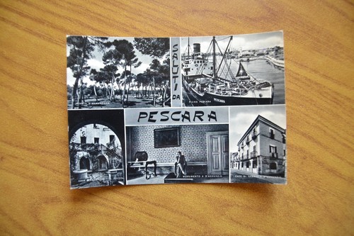 Cartolina saluti pescara - saluti,