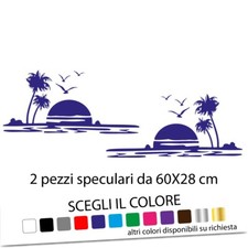 Coppia 2 Adesivi per CAMPER e