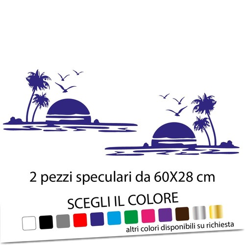 Coppia adesivi per camper e - camper,