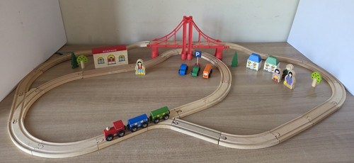 Set trenino legno include - set,
