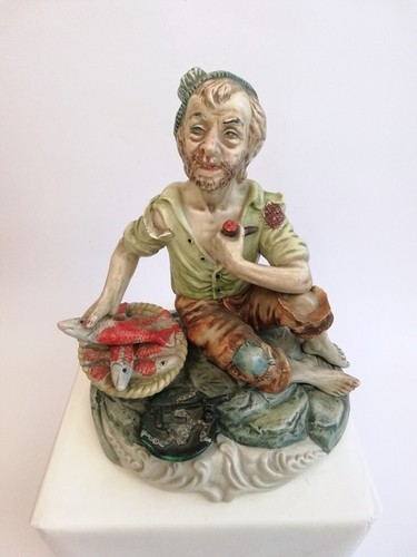 Statua capodimonte pescatore - statua,