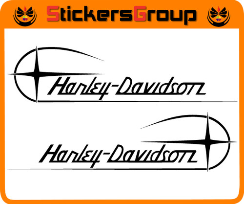 Coppia adesivi harley davison - coppia,