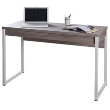 Scrivania Porta Pc Computer da Ufficio Studio Camera in Legno 2 Cassetti Rovere