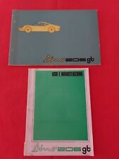 Ferrari Dino 206gt Catalogo Parti Di Ricambio E Libretto Uso E Manutenzione